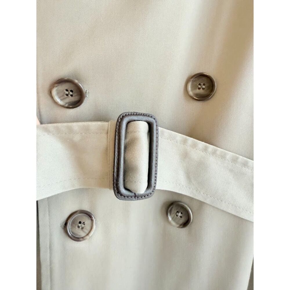 Vintage London Fog Double Breasted Trench Coat with Removable Lining size 46 Reg - Picture 3 of 11